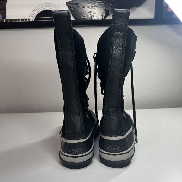 Sorel Joan Of Arctic Tall Snow Winter Boot Black Women's Size 7 Missing Fur - Picture 5 of 7